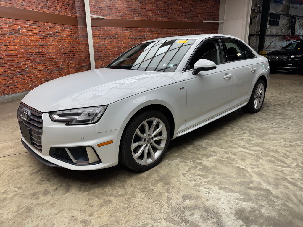 White 2019 Audi A4 Sedan All-Wheel Drive 7-Speed Automatic