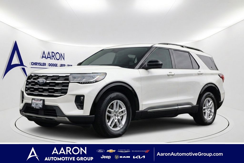 White Metallic 2025 Ford Explorer SUV / Crossover Rear-Wheel Drive Automatic