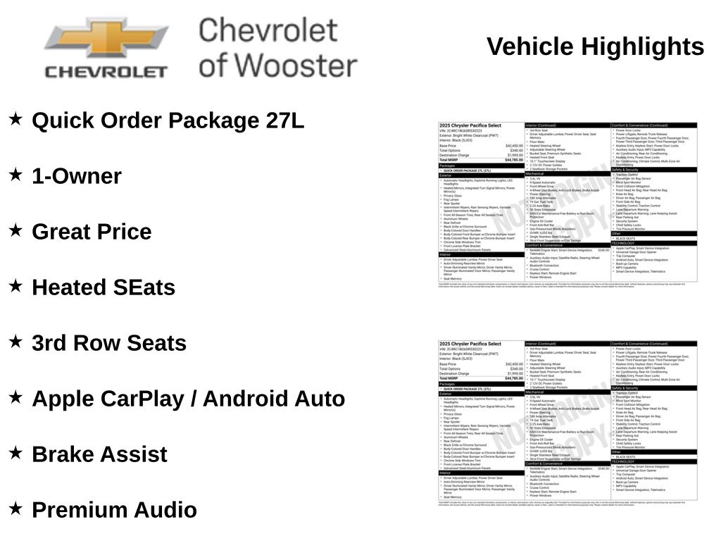 2025 Chrysler Pacifica Select - Image 2
