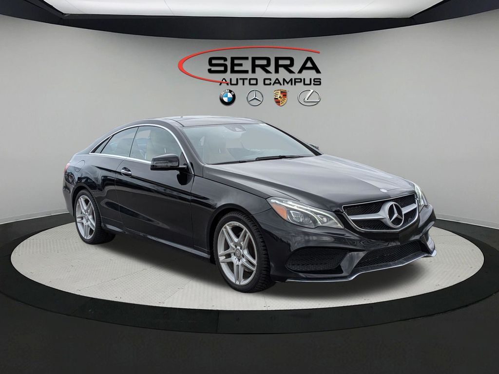 Black 2016 Mercedes-Benz E-Class E 400 Coupe 4MATIC Coupe All-Wheel Drive 7-Speed Automatic