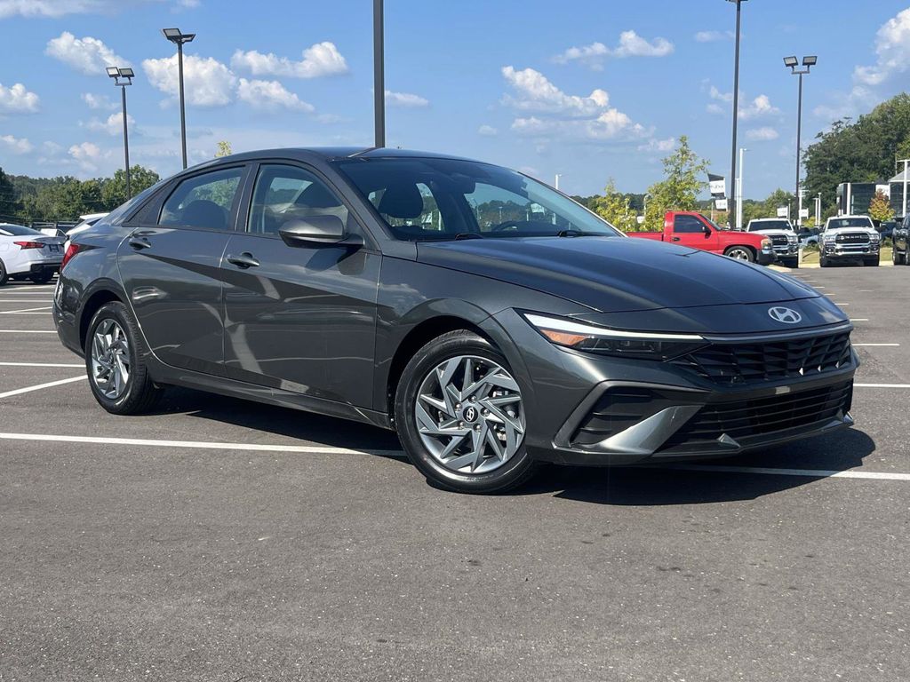 Amazon Gray 2024 Hyundai Elantra Sedan Front-Wheel Drive Continuously Variable Transmission
