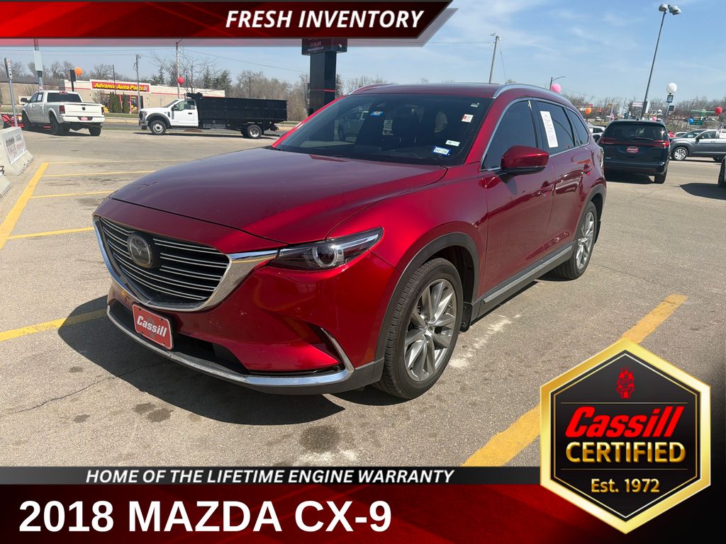 Soul Red Crystal Metallic 2018 Mazda CX-9 Grand Touring SUV / Crossover Front-Wheel Drive 6-Speed Automatic