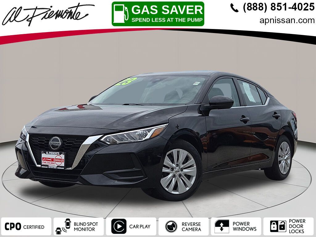 Super Black 2023 Nissan Sentra Sedan Front-Wheel Drive Continuously Variable Transmission
