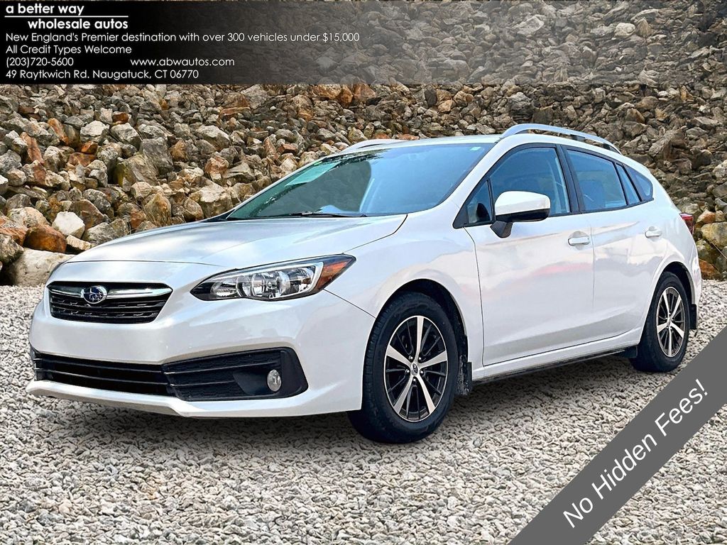 Crystal White Pearl 2021 Subaru Impreza Wagon All-Wheel Drive Continuously Variable Transmission