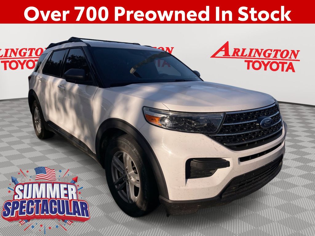 Oxford White 2020 Ford Explorer SUV / Crossover Rear-Wheel Drive Automatic