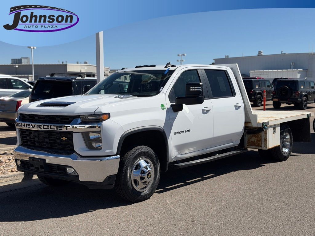 Summit White 2022 Chevrolet Silverado 3500HD LT Crew Cab LB 4WD Pickup Truck Four-Wheel Drive Automatic