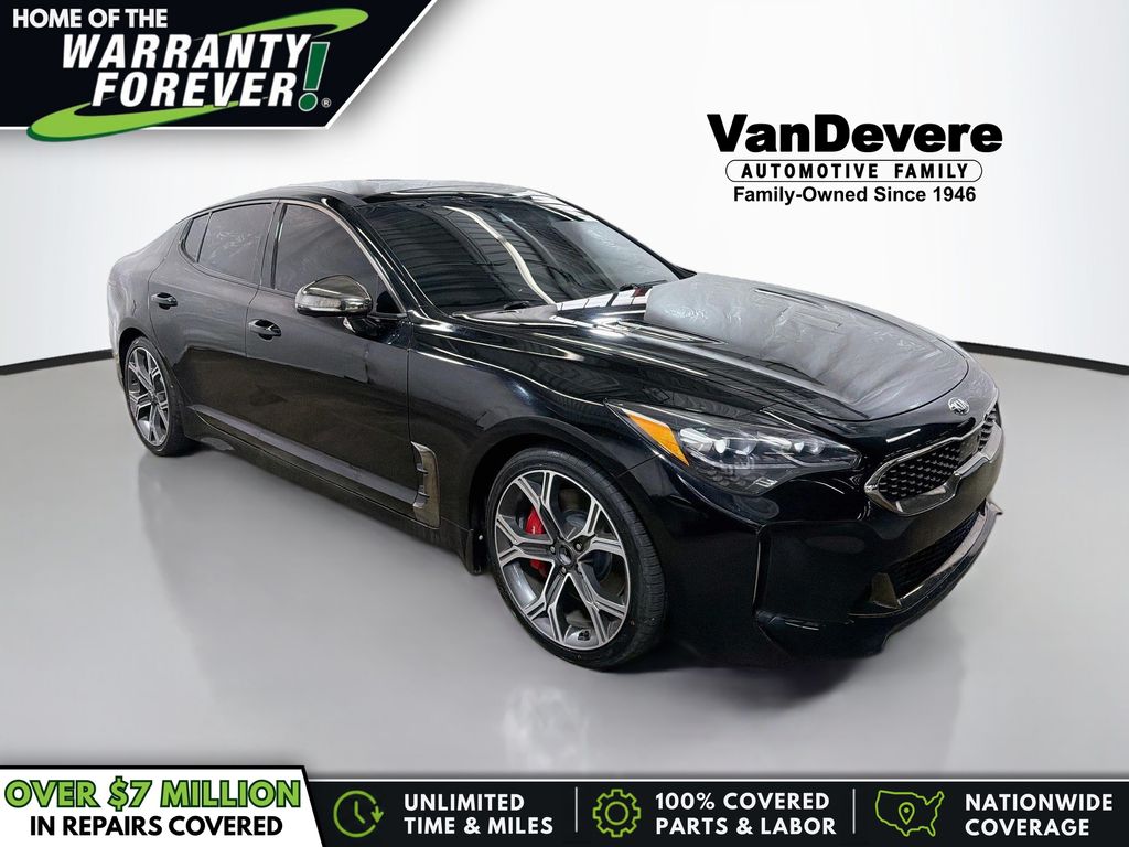 Black 2019 Kia Stinger Sedan Rear-Wheel Drive 8-Speed Automatic