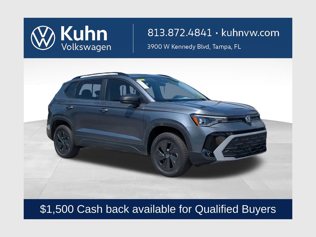 Platinum Gray Metallic 2026 Volkswagen Taos SUV / Crossover Front-Wheel Drive 8-Speed Automatic