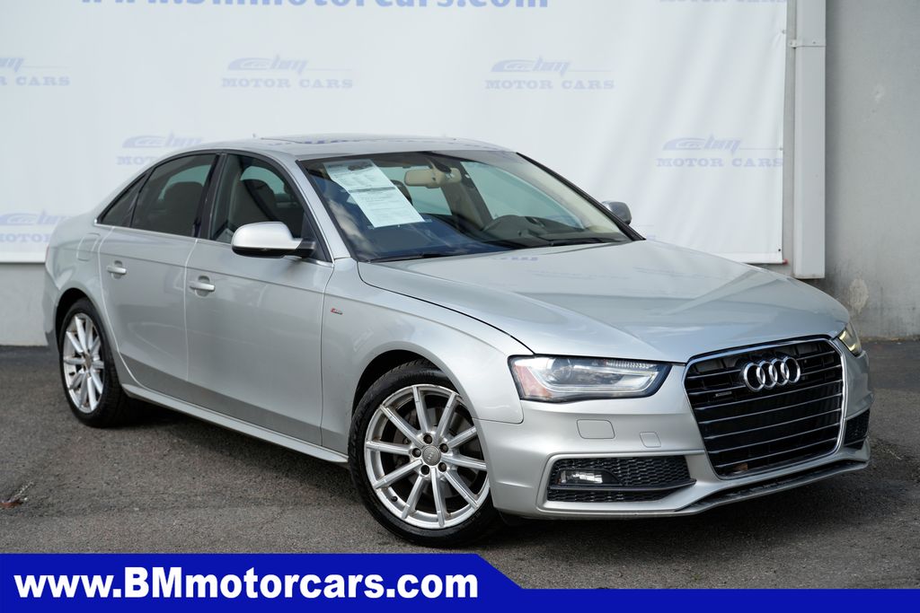Silver Metallic 2015 Audi A4 2.0T quattro Premium Plus AWD Sedan All-Wheel Drive 8-Speed Automatic
