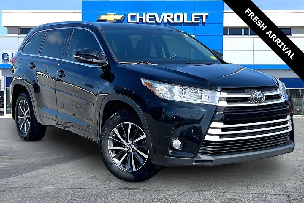 Midnight Black Metallic 2018 Toyota Highlander XLE AWD SUV / Crossover All-Wheel Drive 8-Speed Automatic