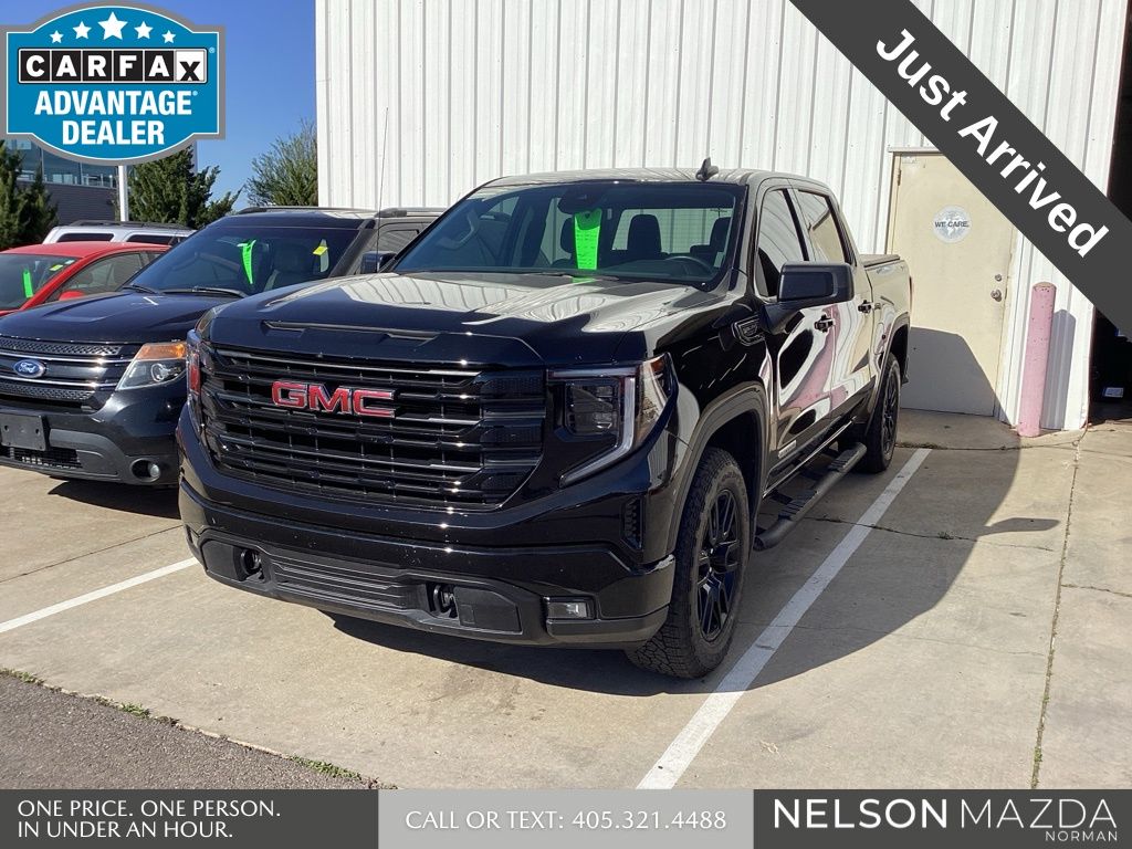 Onyx Black 2025 GMC Sierra 1500 Elevation Crew Cab 4WD Pickup Truck Four-Wheel Drive Automatic