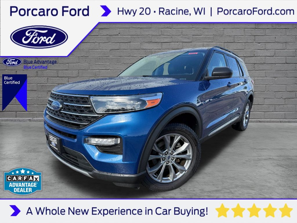 Atlas Blue Metallic 2022 Ford Explorer SUV / Crossover All-Wheel Drive Automatic