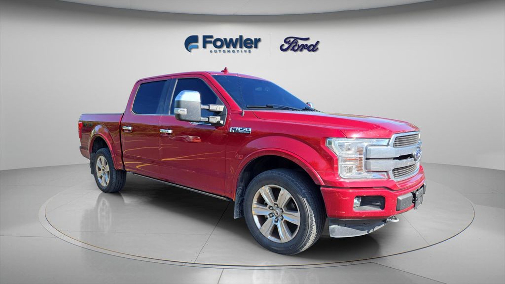 Ruby Red Metallic 2018 Ford F-150 Platinum SuperCrew 4WD Pickup Truck Four-Wheel Drive Automatic