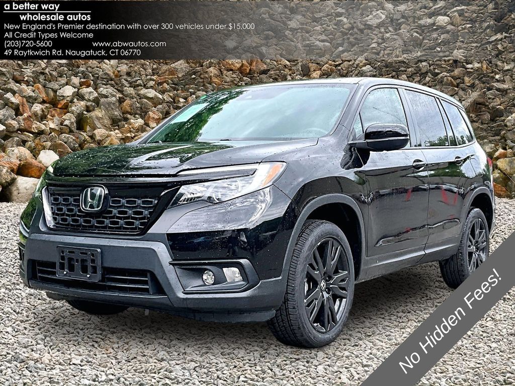 Black 2021 Honda Passport Sport AWD SUV / Crossover All-Wheel Drive 9-Speed Automatic