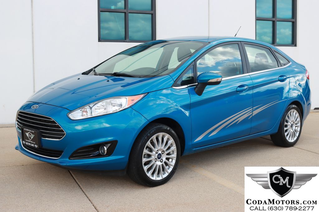 Blue Candy 2016 Ford Fiesta Sedan Front-Wheel Drive 6-Speed Automatic