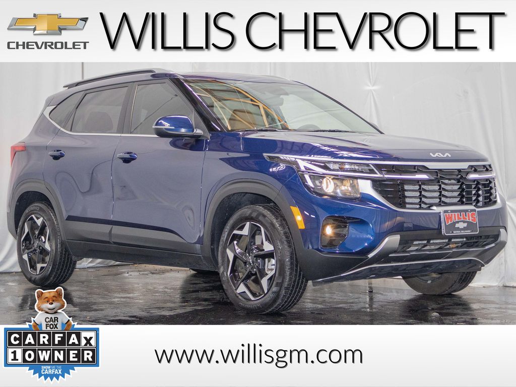 Dark Ocean Blue 2024 Kia Seltos EX AWD SUV / Crossover All-Wheel Drive Continuously Variable Transmission