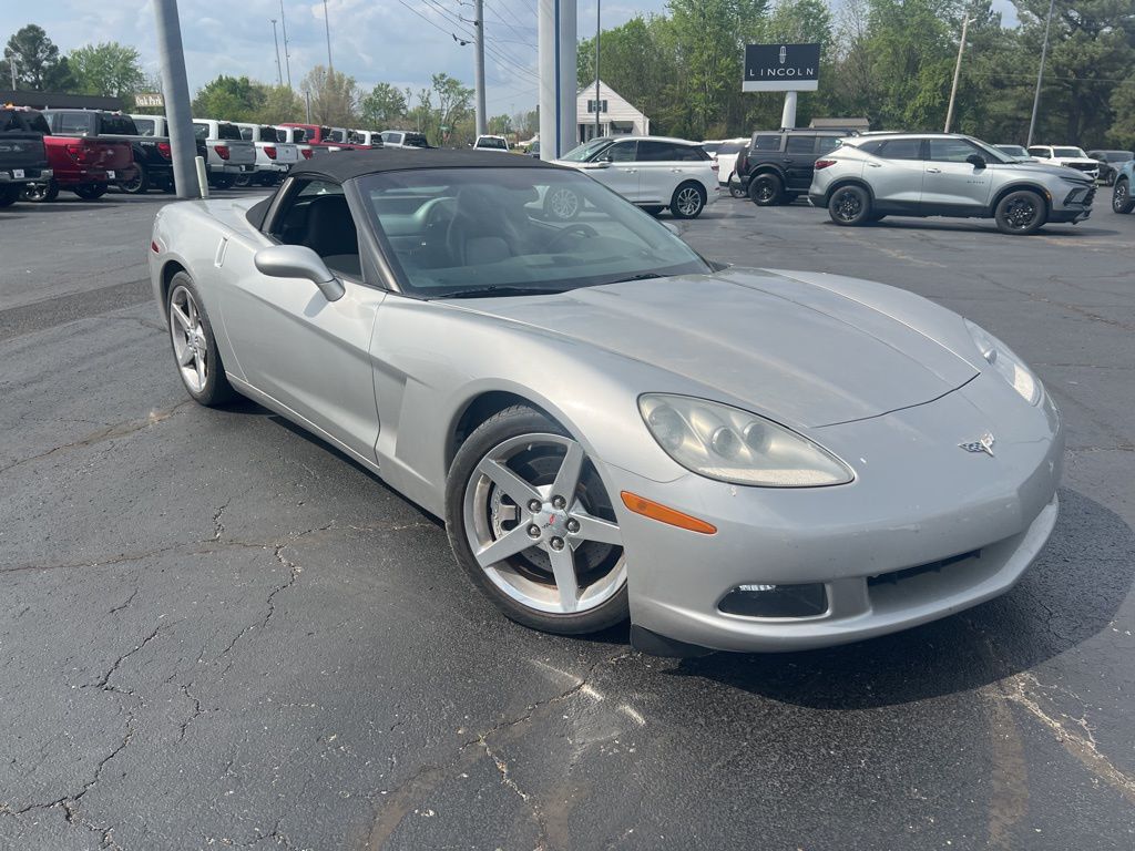 Ricochet Silver Metallic 2005 Chevrolet Corvette Convertible RWD Convertible Rear-Wheel Drive 6-Speed Manual