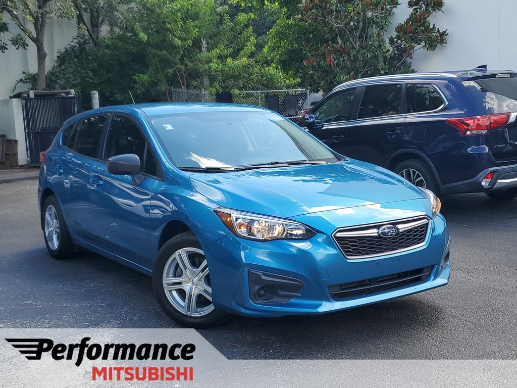 Island Blue Pearl 2017 Subaru Impreza Hatchback All-Wheel Drive Continuously Variable Transmission