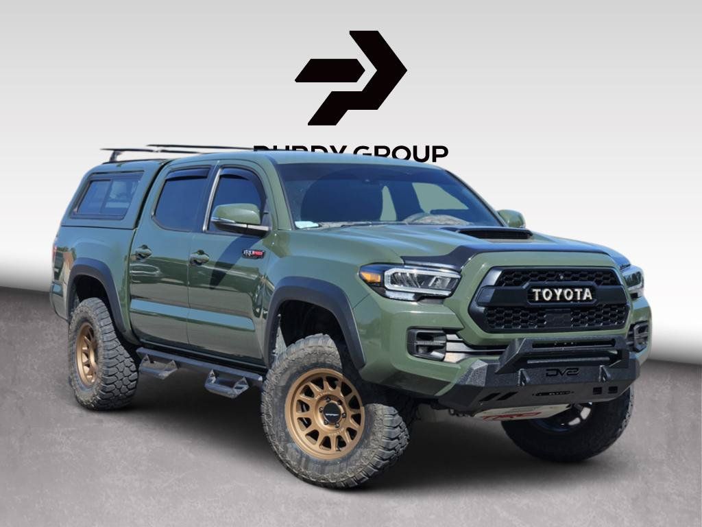 Army Green 2020 Toyota Tacoma Pickup Truck Four-Wheel Drive 6-Speed Automatic