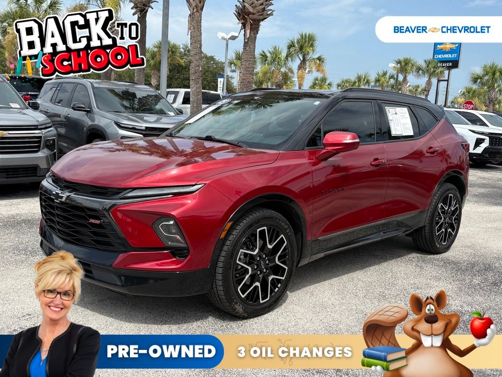 Radiant Red 2023 Chevrolet Blazer SUV / Crossover Front-Wheel Drive 9-Speed Automatic Overdrive
