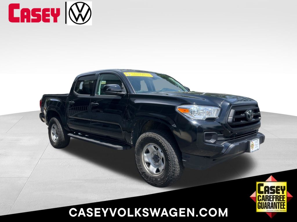 Midnight Black Metallic 2022 Toyota Tacoma Pickup Truck Four-Wheel Drive 6-Speed Automatic