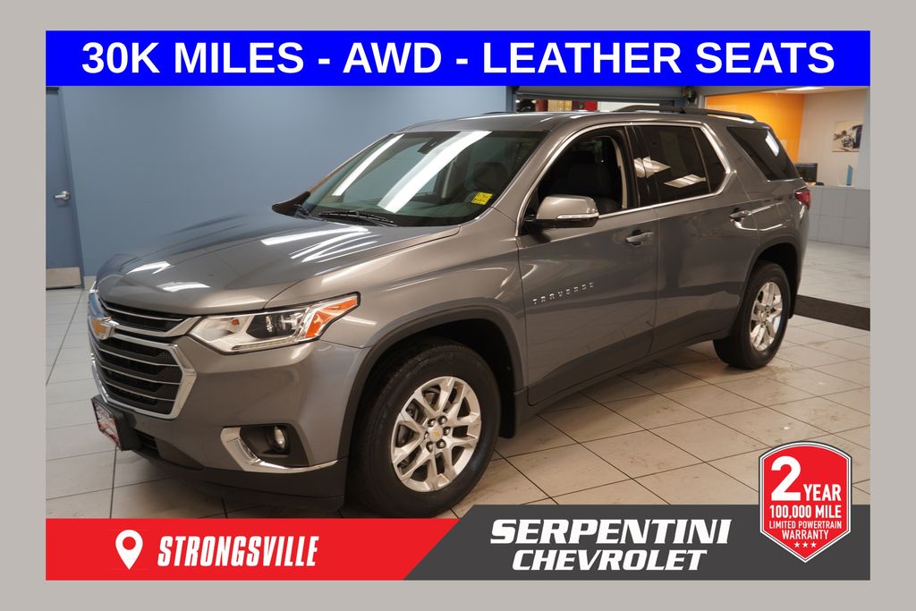 Gray (Satin Steel Metallic) 2020 Chevrolet Traverse SUV / Crossover Four-Wheel Drive 9-Speed Automatic