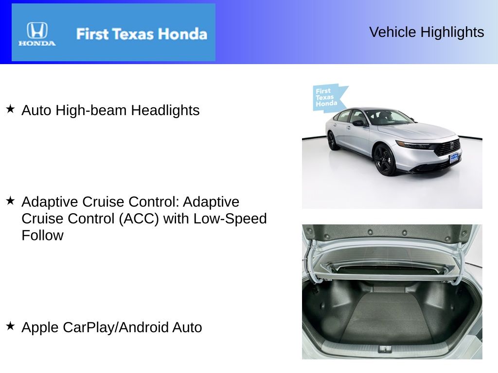 Used Car 2025 Honda Accord Hybrid  Sport-l For Sale Under $35,000 In Austin, Texas