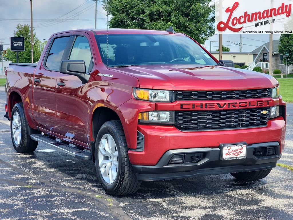 Red 2019 Chevrolet Silverado 1500 Pickup Truck Four-Wheel Drive Automatic