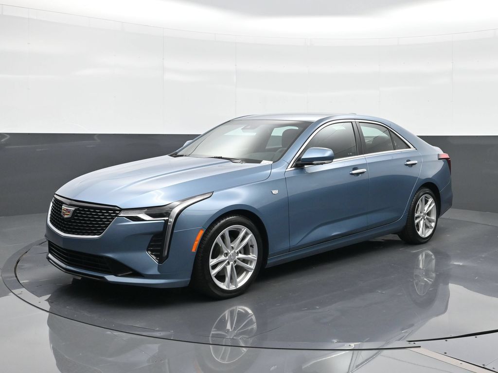 Gray (Midnight Steel Metallic) 2023 Cadillac CT4 Sedan Rear-Wheel Drive 8-Speed Automatic