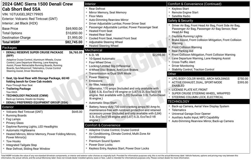 Used Car 2024 Gmc Sierra 1500  Denali For Sale Under $60,000 In Austin, Texas