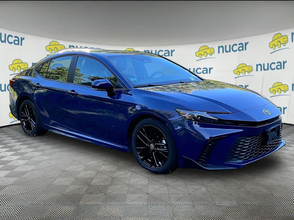 Blue 2025 Toyota Camry Sedan Front-Wheel Drive Continuously Variable Transmission