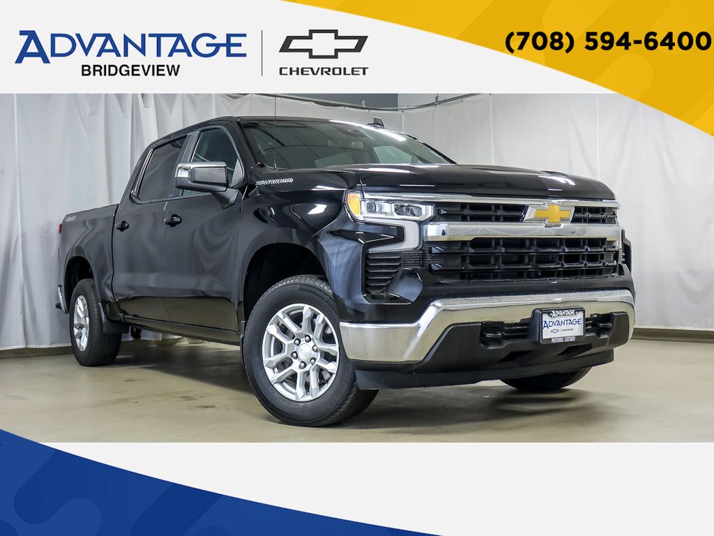 Black 2022 Chevrolet Silverado 1500 LT Crew Cab 4WD Pickup Truck Four-Wheel Drive 8-Speed Automatic