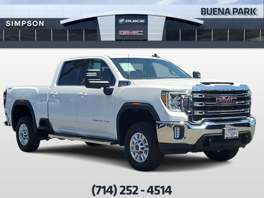 Quicksilver Metallic 2022 GMC Sierra 2500HD SLE Crew Cab 4WD Pickup Truck Four-Wheel Drive 6-Speed Automatic