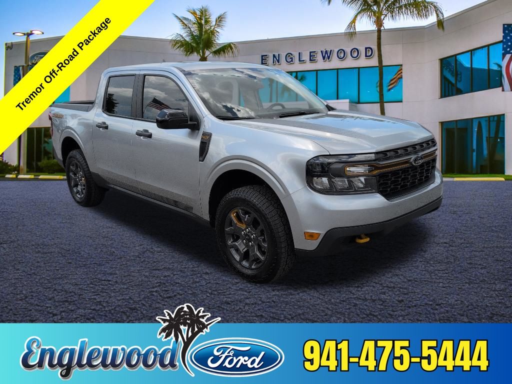 Silver Metallic 2024 Ford Maverick Pickup Truck All-Wheel Drive 8-Speed Automatic