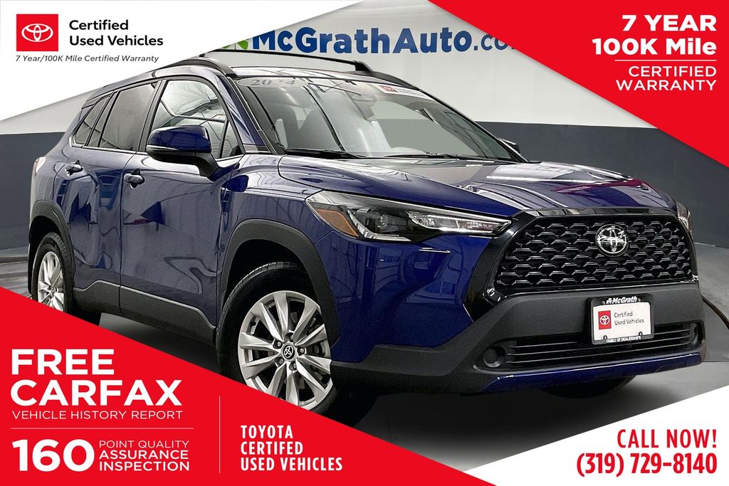 Blue Crush Metallic 2024 Toyota Corolla Cross LE FWD SUV / Crossover Front-Wheel Drive Continuously Variable Transmission