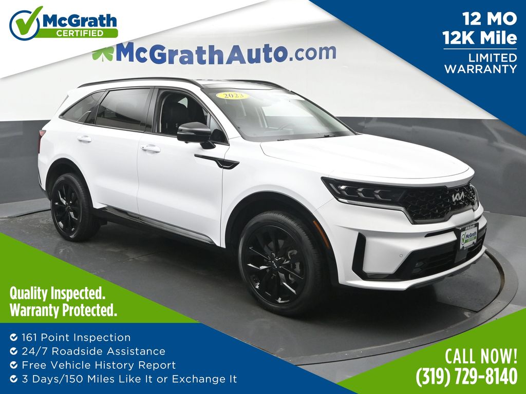 Glacial White Pearl 2023 Kia Sorento SUV / Crossover All-Wheel Drive 8-Speed Dual Clutch