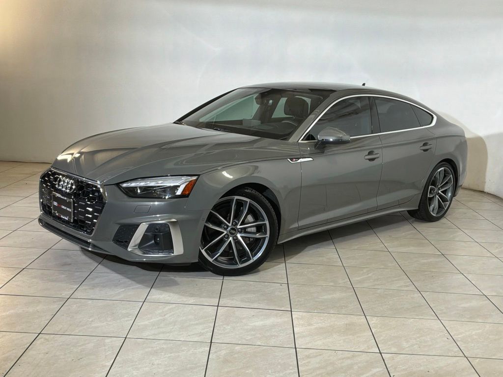 Chronos Gray Metallic 2023 Audi A5 Sportback quattro Prestige S Line 45 TFSI AWD Sedan All-Wheel Drive 7-Speed Automatic