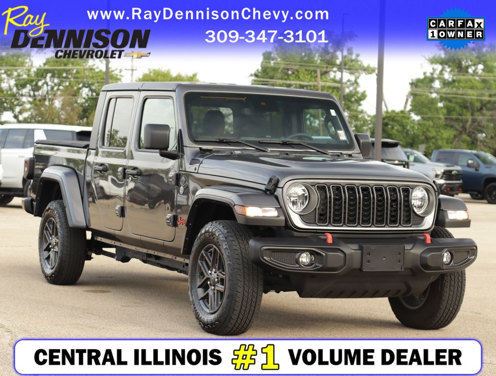 Crystal Metallic 2024 Jeep Gladiator Pickup Truck Four-Wheel Drive 8-Speed Automatic