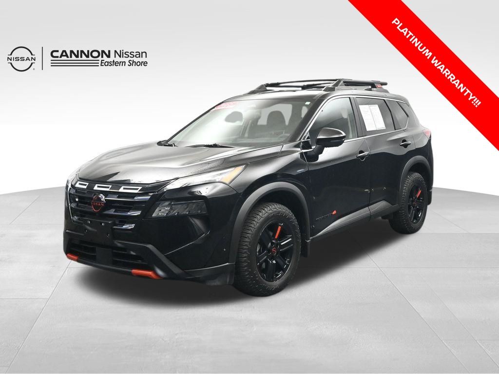 Super Black 2025 Nissan Rogue SUV / Crossover All-Wheel Drive Continuously Variable Transmission