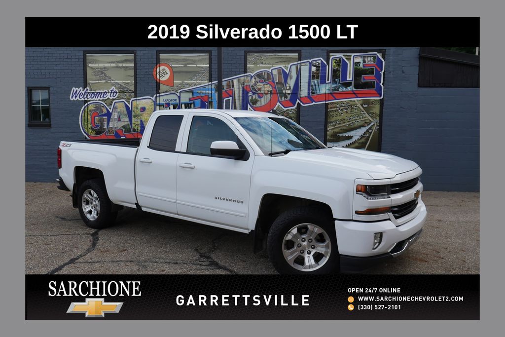 Summit White 2019 Chevrolet Silverado 1500 Pickup Truck Four-Wheel Drive 6-Speed Automatic Overdrive
