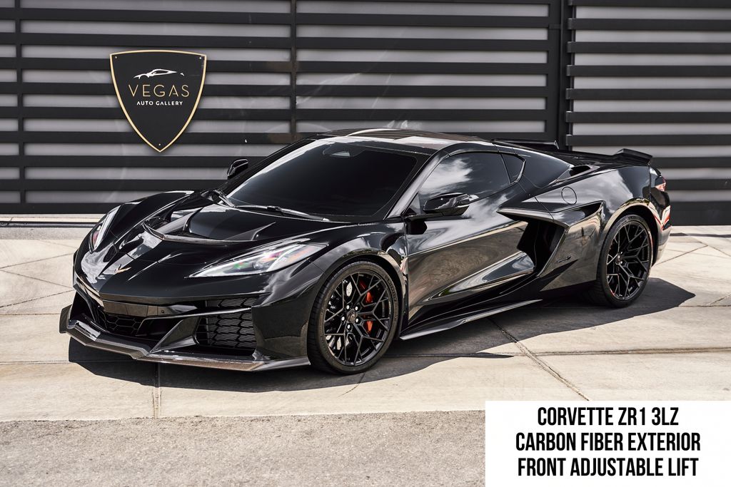 Black 2026 Chevrolet Corvette Coupe Rear-Wheel Drive 8-Speed Dual Clutch