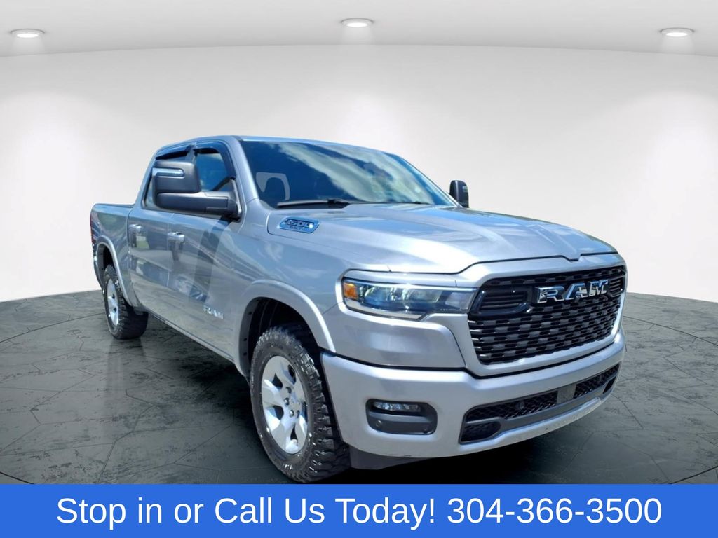 Billet Silver Metallic Clearcoat 2025 RAM 1500 Pickup Truck Four-Wheel Drive 8-Speed Automatic