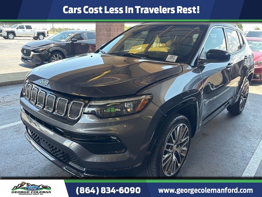 Gray (Granite Crystal Metallic Clearcoat) 2022 Jeep Compass SUV / Crossover Four-Wheel Drive 9-Speed Automatic