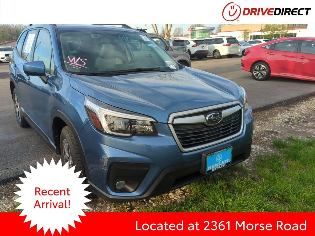 Horizon Blue Pearl 2021 Subaru Forester Premium Crossover AWD SUV / Crossover All-Wheel Drive Continuously Variable Transmission