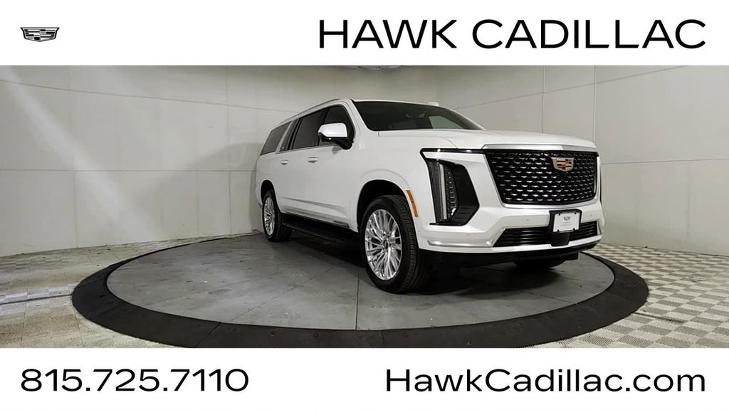 Crystal White Tricoat 2025 Cadillac Escalade ESV SUV / Crossover Four-Wheel Drive Automatic