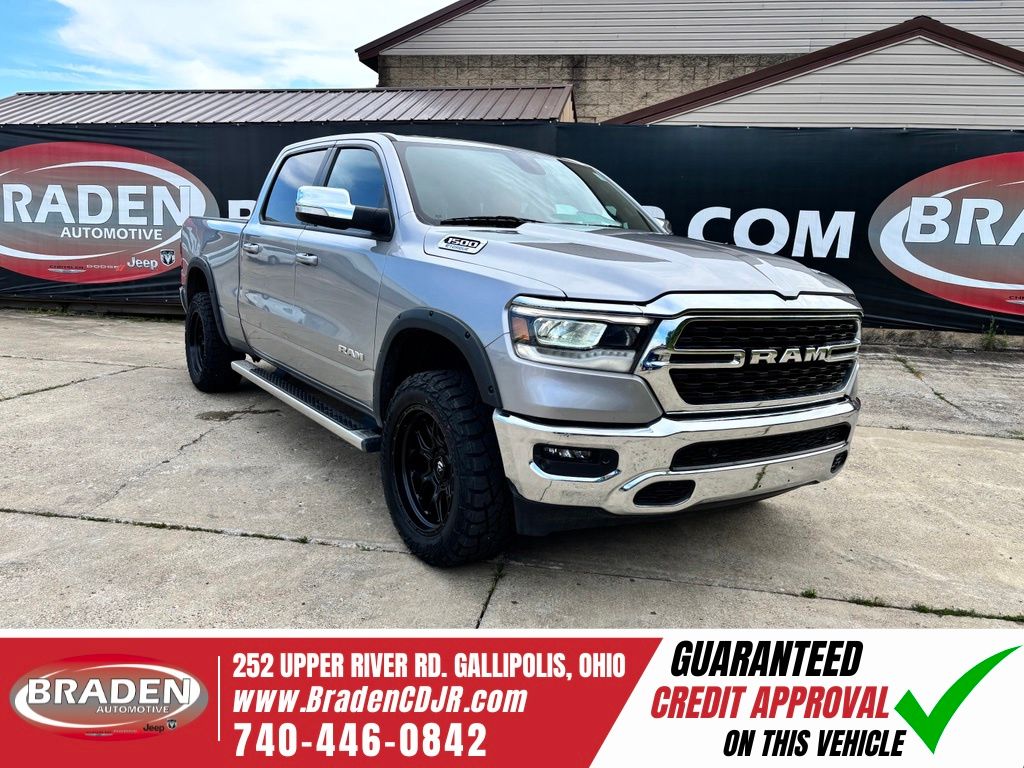 Billet Silver Metallic Clearcoat 2022 RAM 1500 Big Horn Crew Cab 4WD Pickup Truck Four-Wheel Drive 8-Speed Automatic