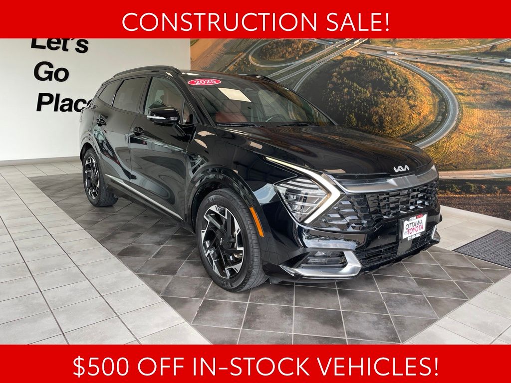 Ebony Black 2025 Kia Sportage SUV / Crossover Front-Wheel Drive 8-Speed Automatic