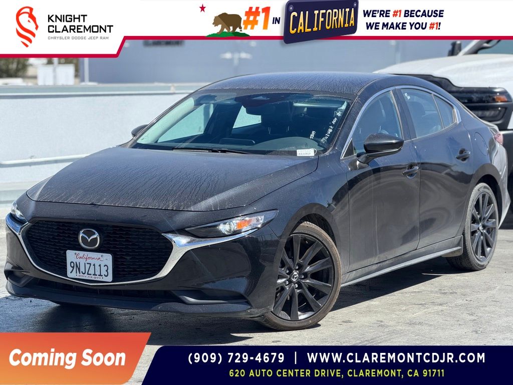 Jet Black 2024 Mazda MAZDA3 Sedan Front-Wheel Drive 6-Speed Automatic