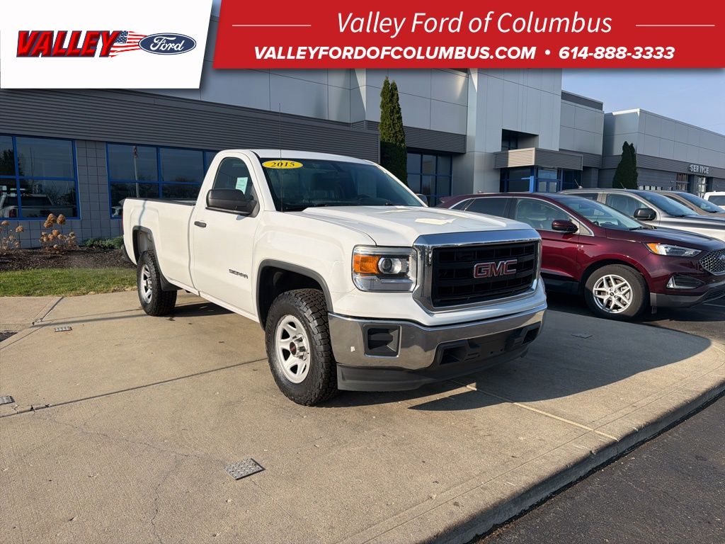 Summit White 2015 GMC Sierra 1500 Base Pickup Truck 4X2 6-Speed Automatic Overdrive