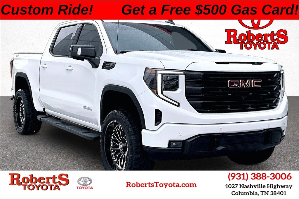 Summit White 2024 GMC Sierra 1500 Elevation Crew Cab 4WD Pickup Truck Four-Wheel Drive Automatic